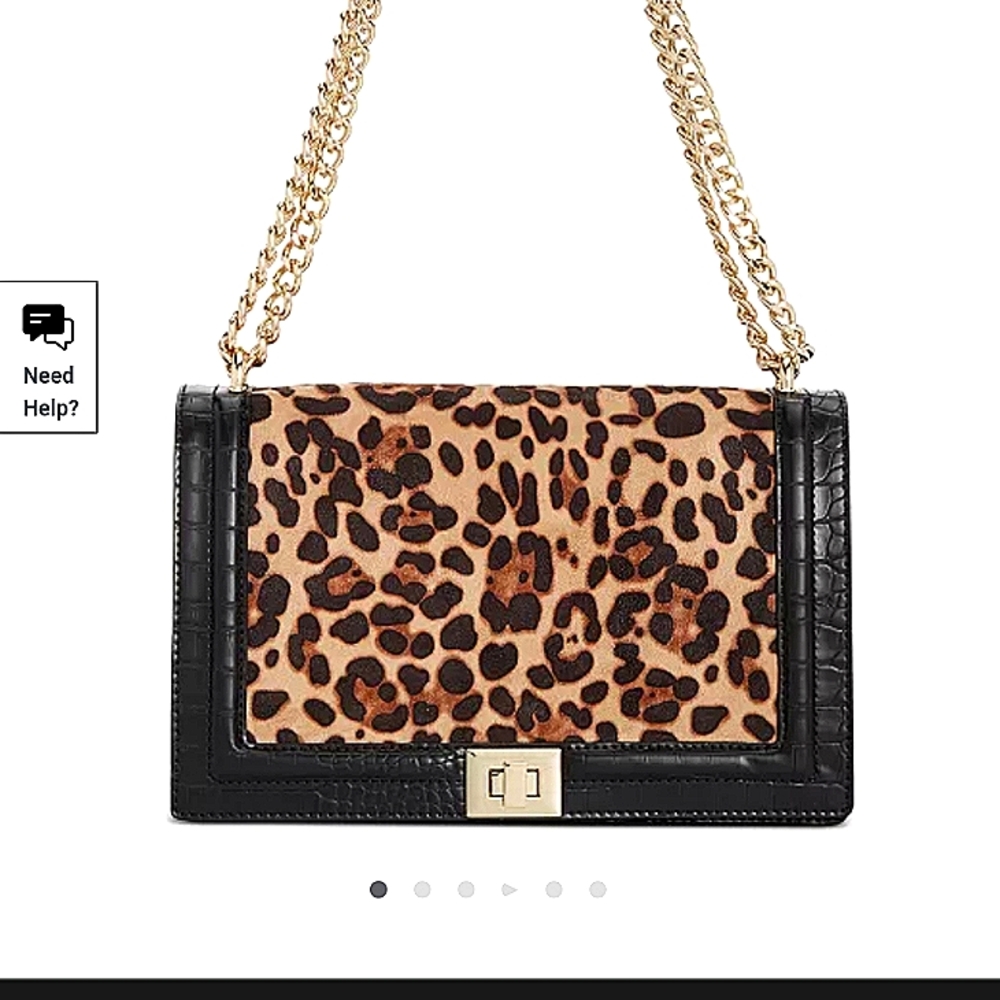 INC international concepts Black and Cheetah pocketbook
